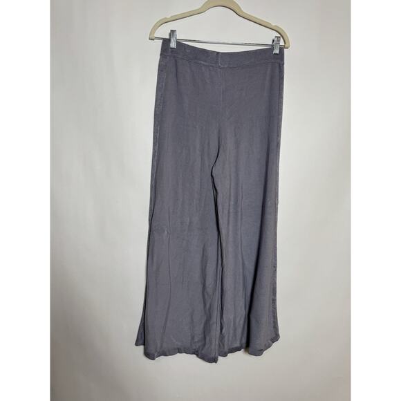 Free People‎ Show Off Pewter Grey Pants Pull On Lounge Activewear Slinky Comfort - Picture 3 of 7